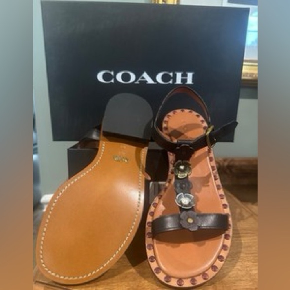 Coach Tea Rose sandals - Picture 3 of 6